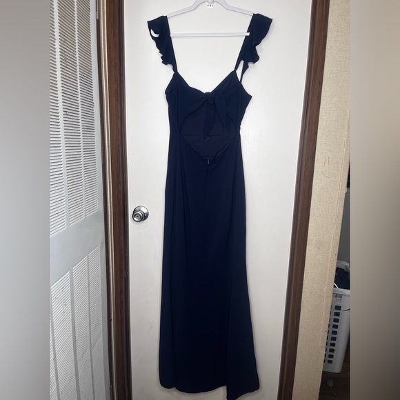 Showpo Navy Maxi Dress with Slit - Picture 4 of 10